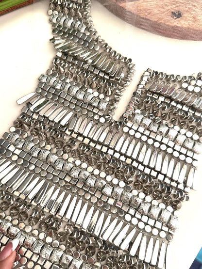Unique floral pattern choker with soft, comfortable fabric.