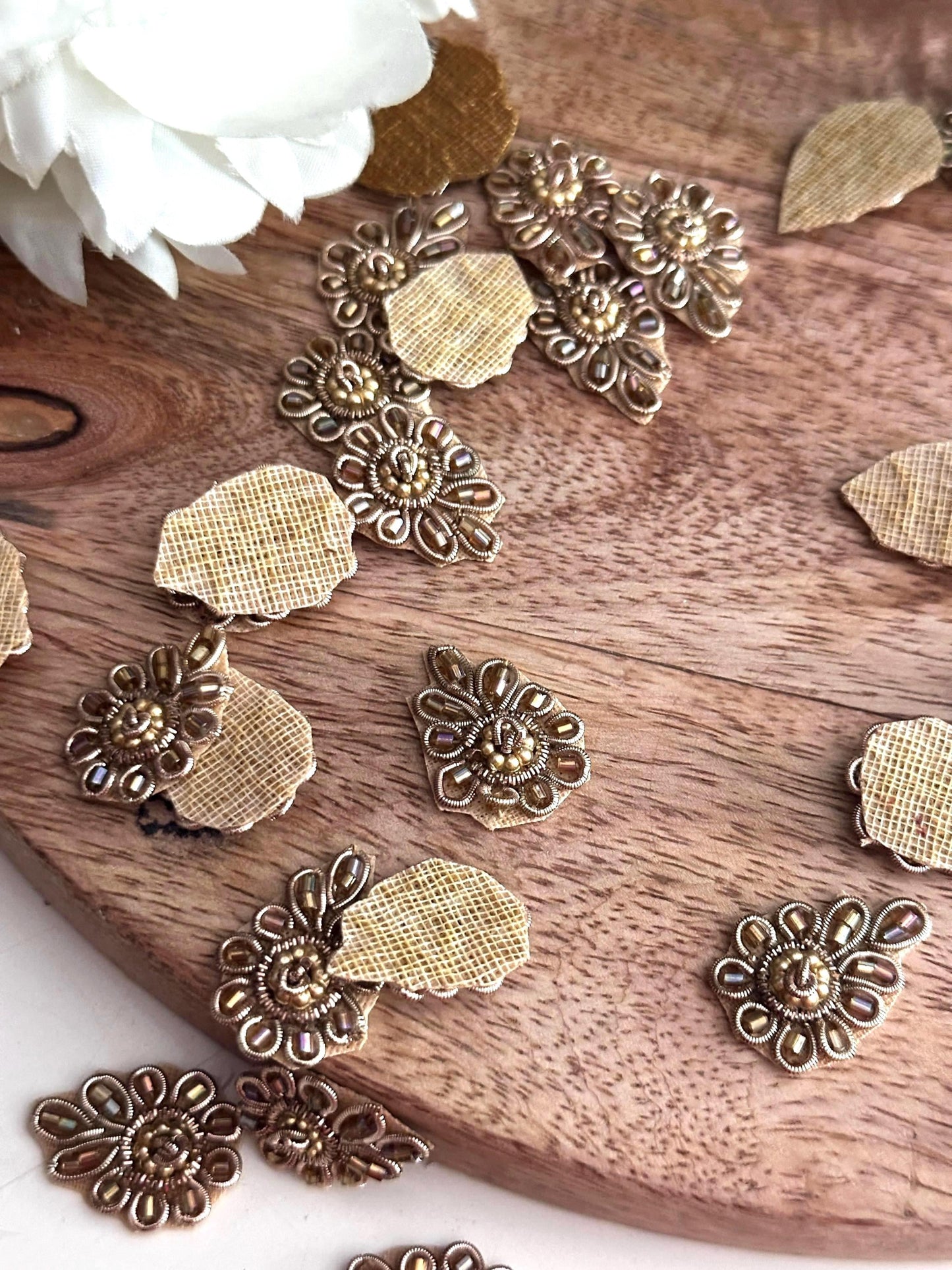 Embellishment Patch Glass Bead Applique