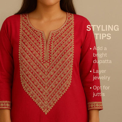 Golden Floral Collar Applique