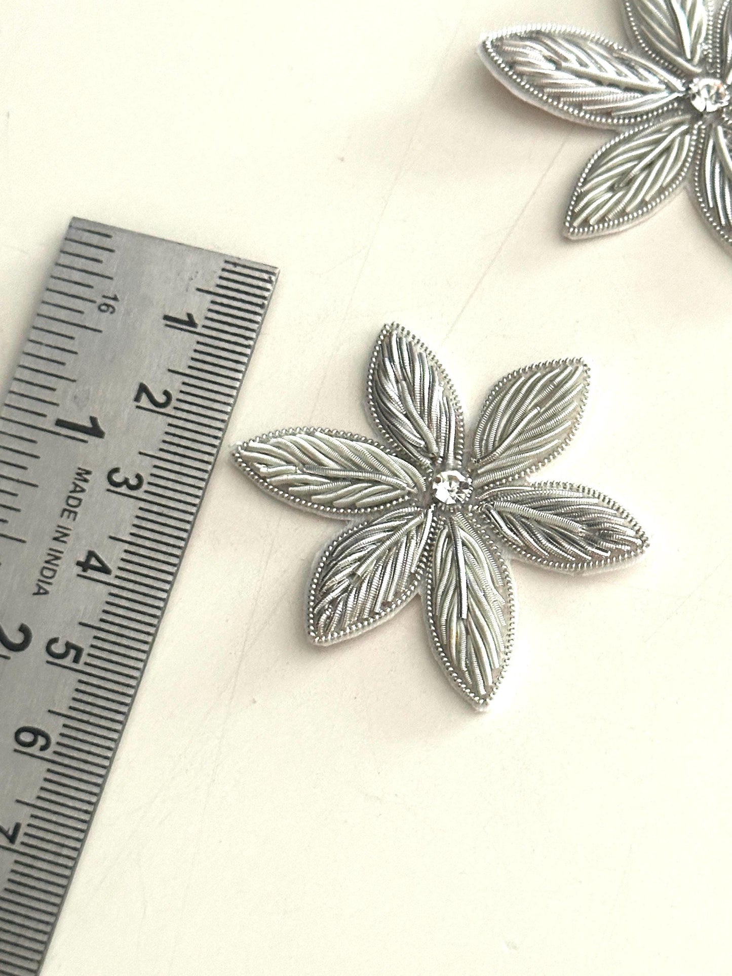 Rhinestone Flower Appliqué Patch