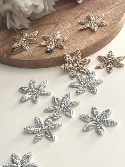 Rhinestone Flower Appliqué Patch