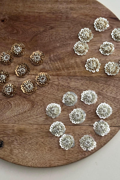Handmade Sequin Flower Appliques