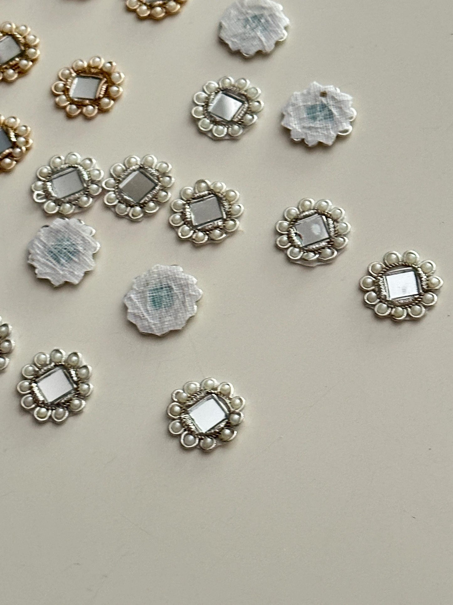 Pearl Mirror Embellished Applique