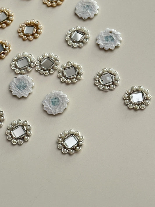 Pearl Mirror Embellished Applique