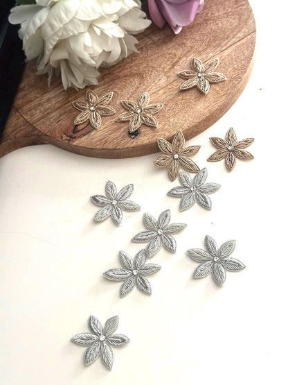 Rhinestone Flower Appliqué Patch