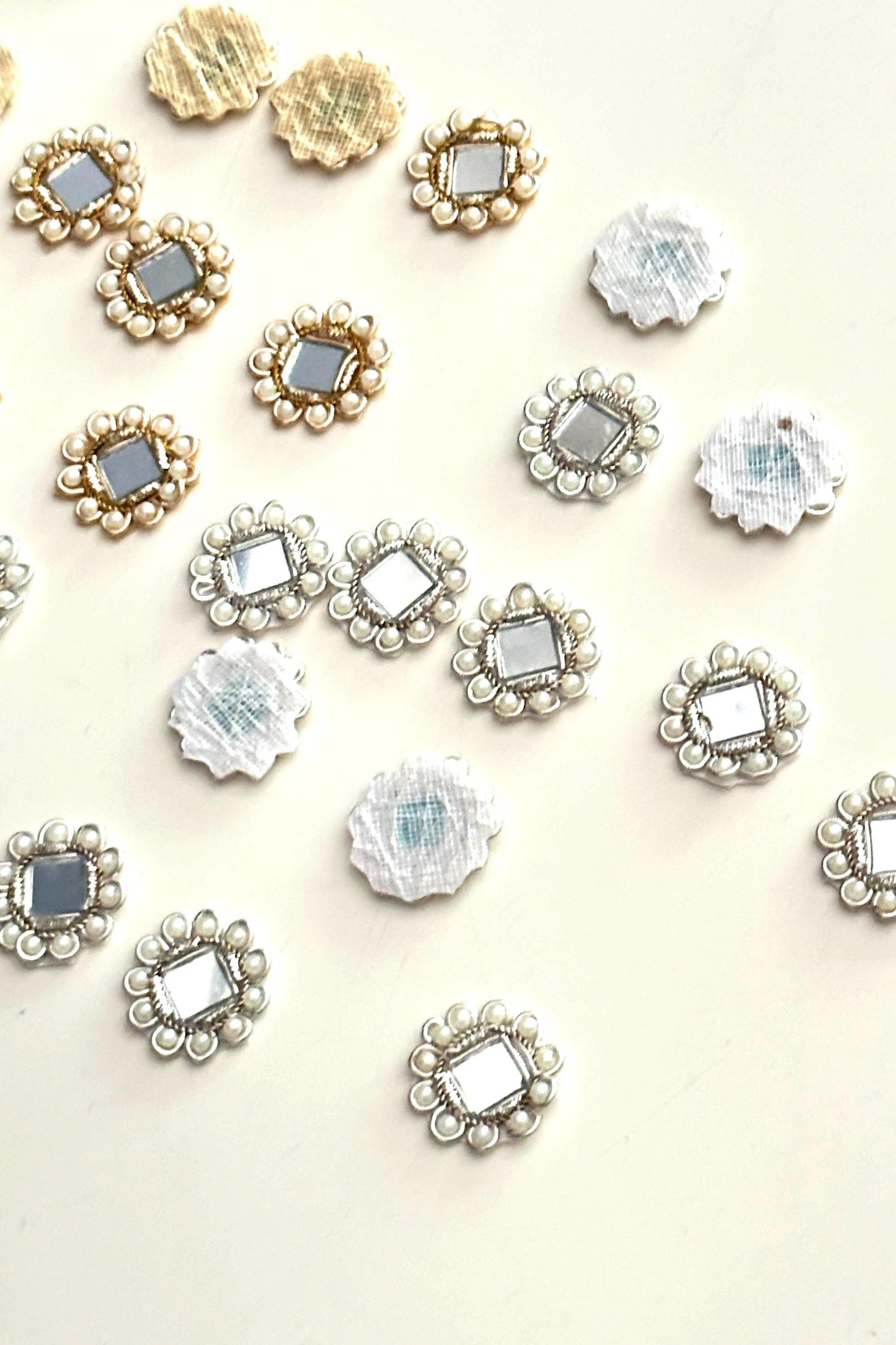 Pearl Mirror Embellished Applique