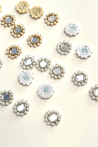 Pearl Mirror Embellished Applique