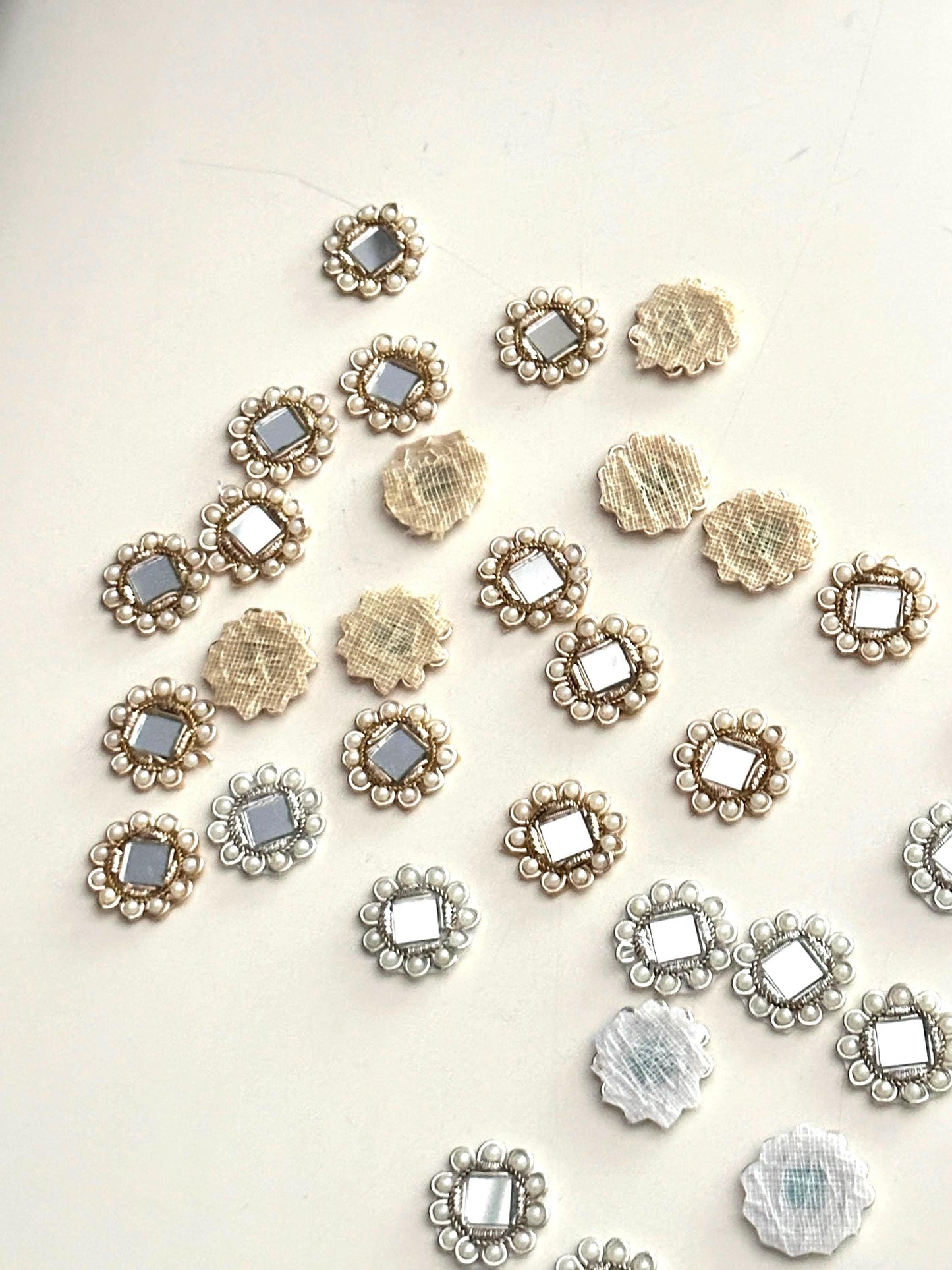 Pearl Mirror Embellished Applique