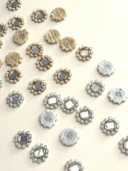 Pearl Mirror Embellished Applique