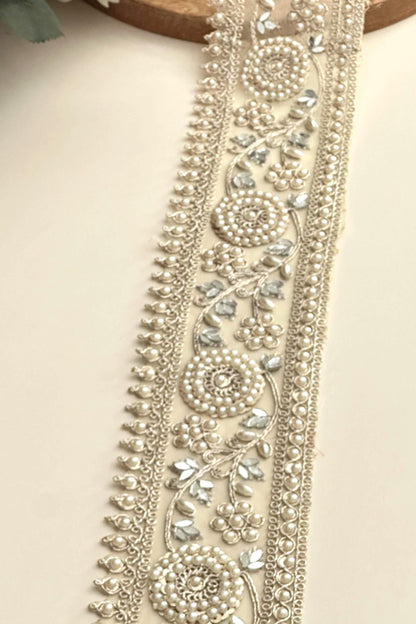 Handmade Pearl Beaded Trim