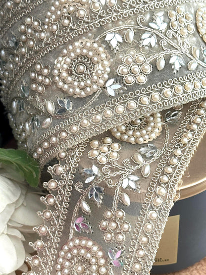 Handmade Pearl Beaded Trim