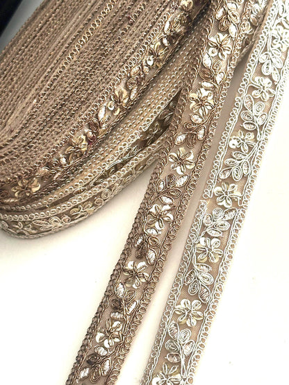 Handmade Zari Floral Lace Trim