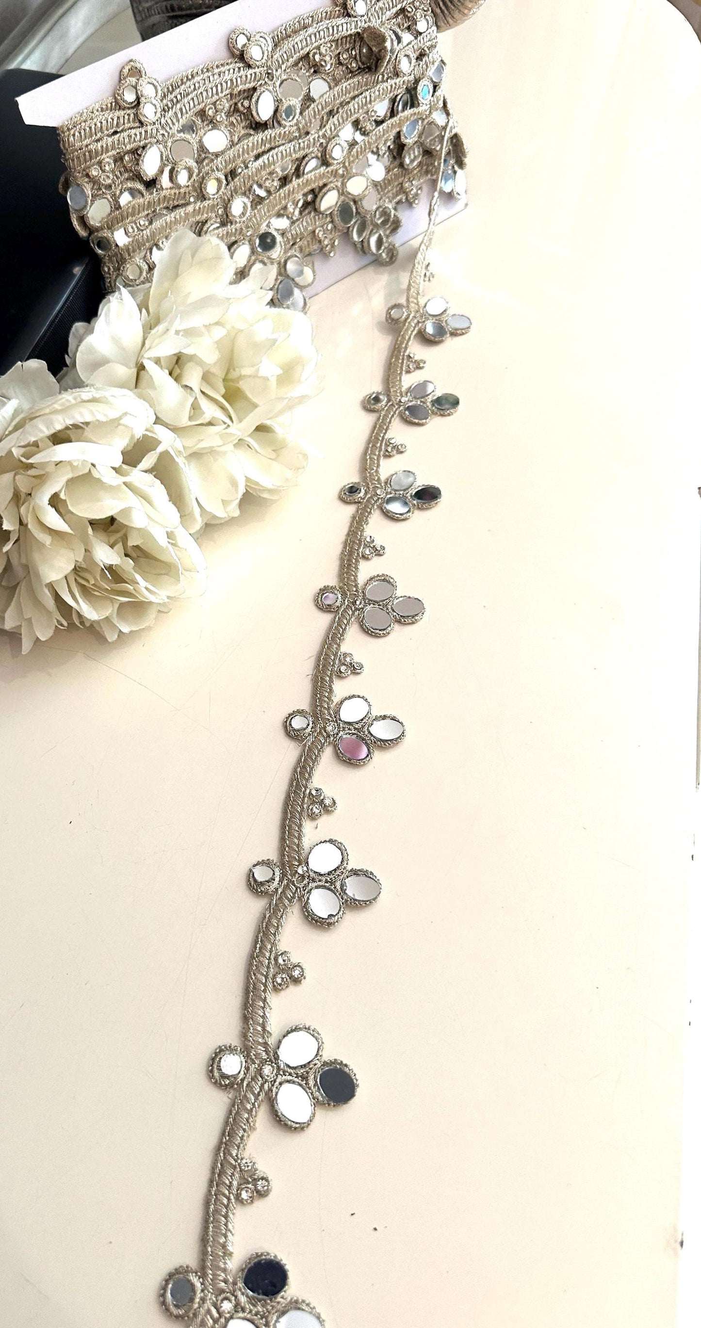 Handmade Gold Mirror Lace Trim
