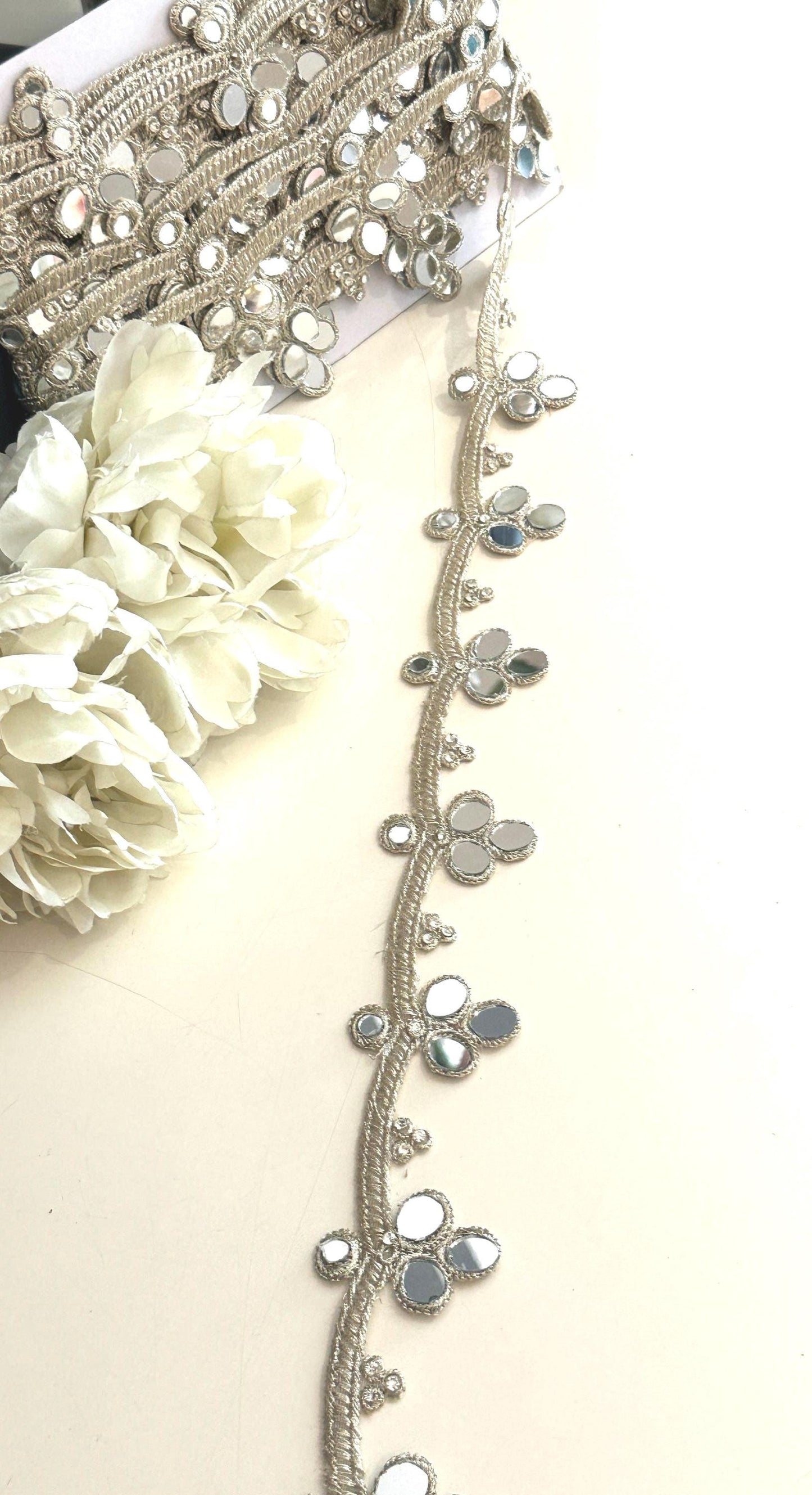 Handmade Gold Mirror Lace Trim