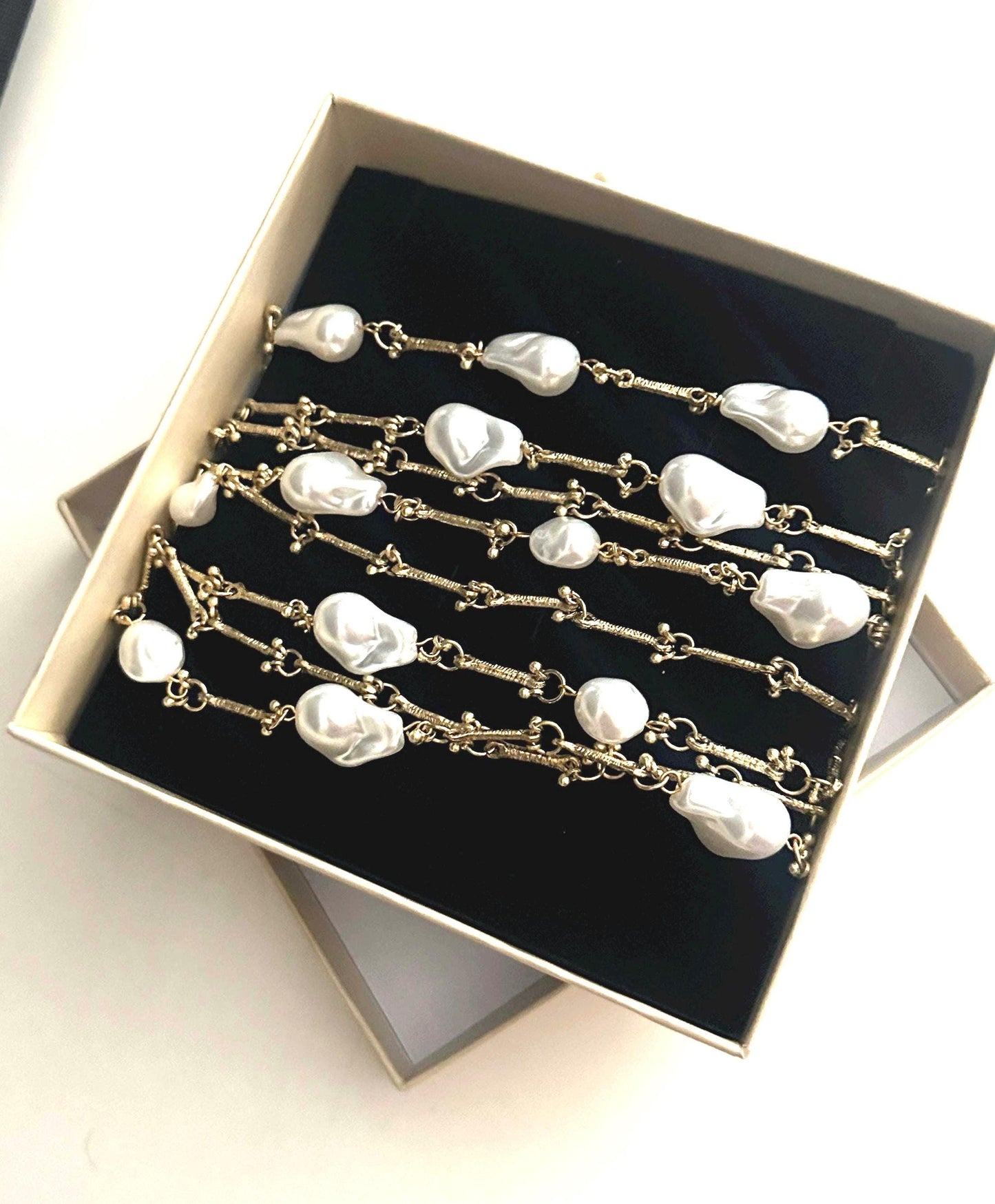 Handmade Baroque Pearl Choker Necklace