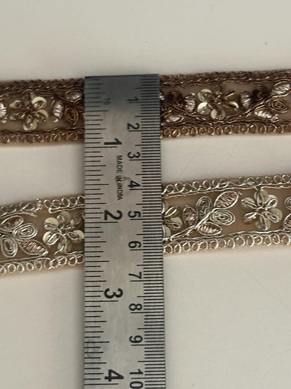 Handmade Zari Floral Lace Trim