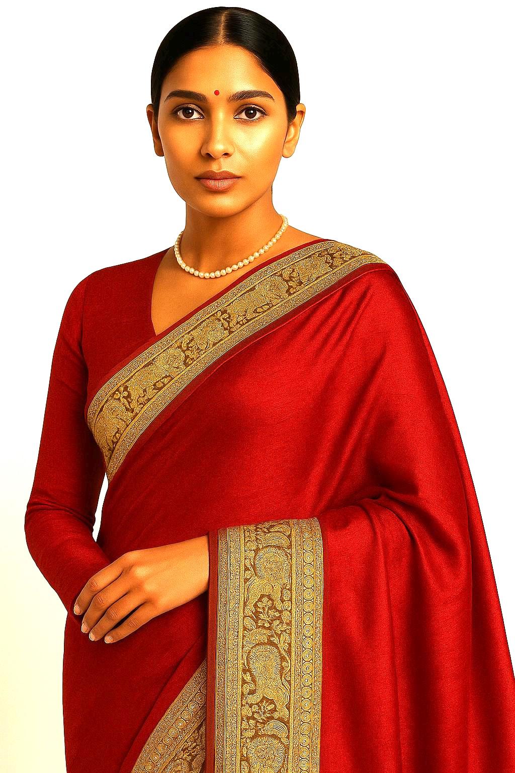 Luxury Gold Zari Embroidered Lion Border Trim
