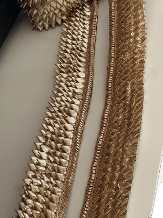 Handmade Gold Gota Ribbon Trim