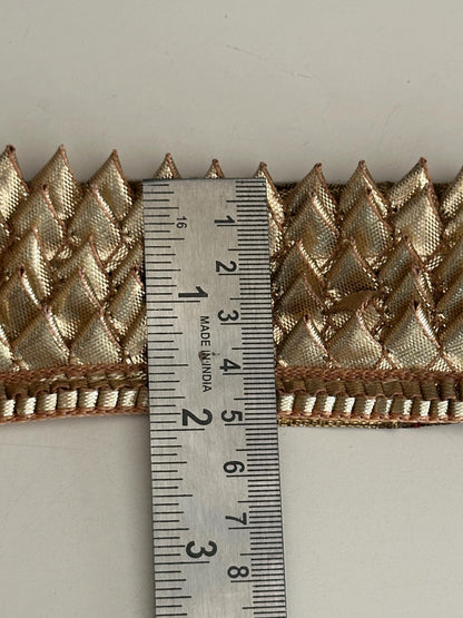 Handmade Gold Gota Ribbon Trim