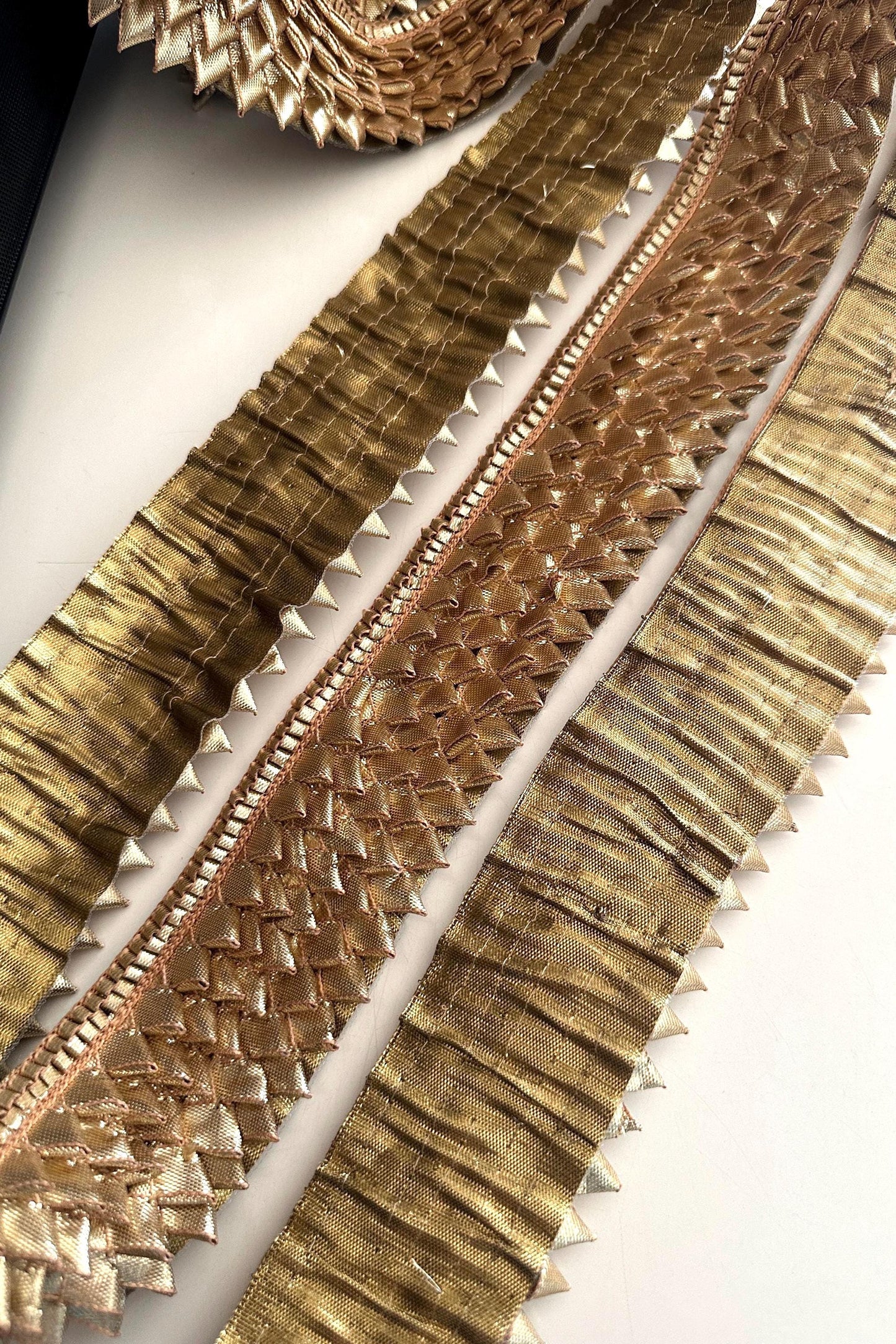 Handmade Gold Gota Ribbon Trim