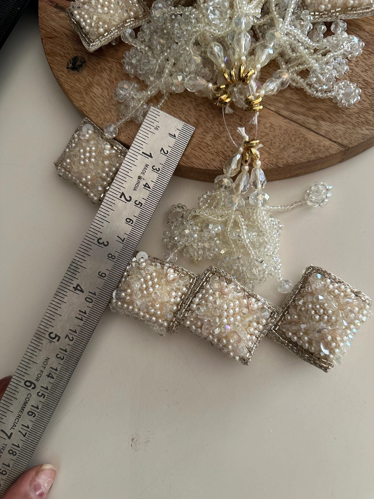 Handmade Pearl Beaded Tassel Latkan