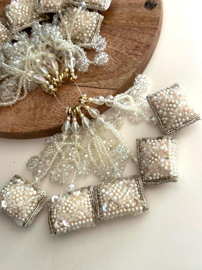 Handmade Pearl Beaded Tassel Latkan