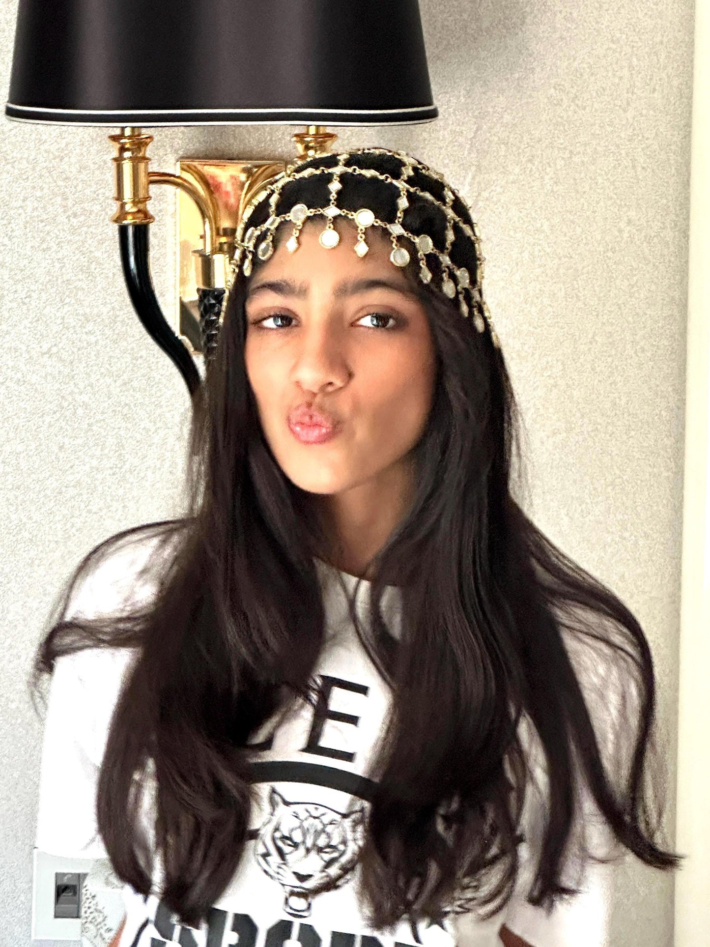Gold Chain Headpiece Boho Festival Head Jewelry