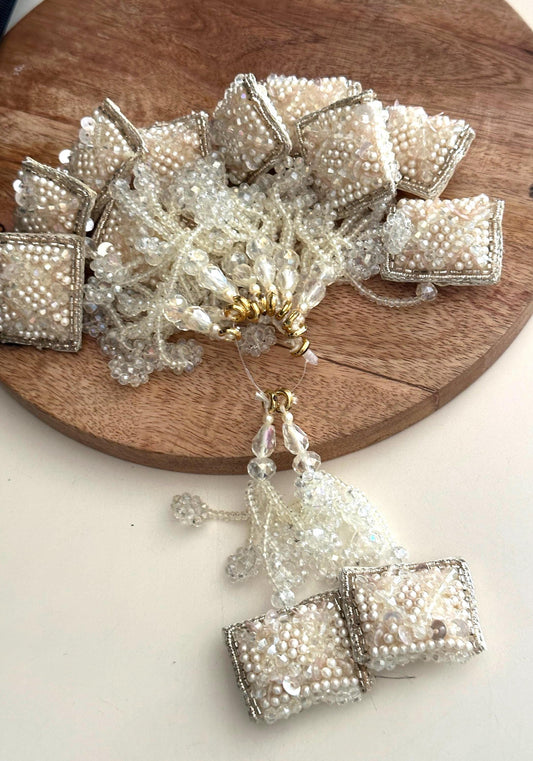 Handmade Pearl Beaded Tassel Latkan