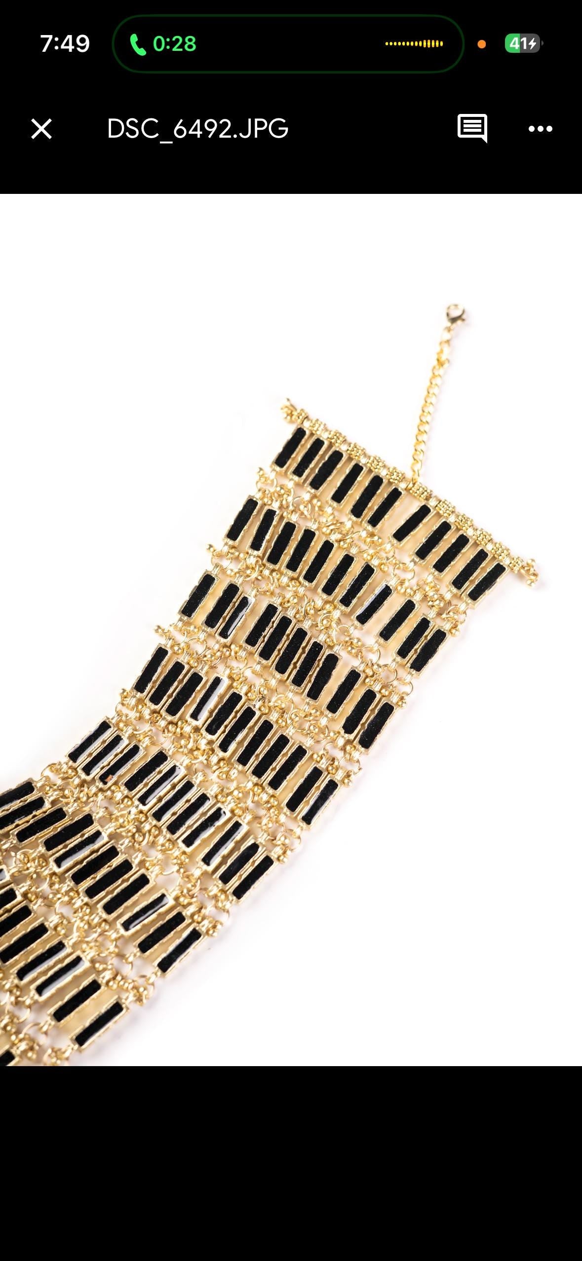Gold Statement Choker Necklace