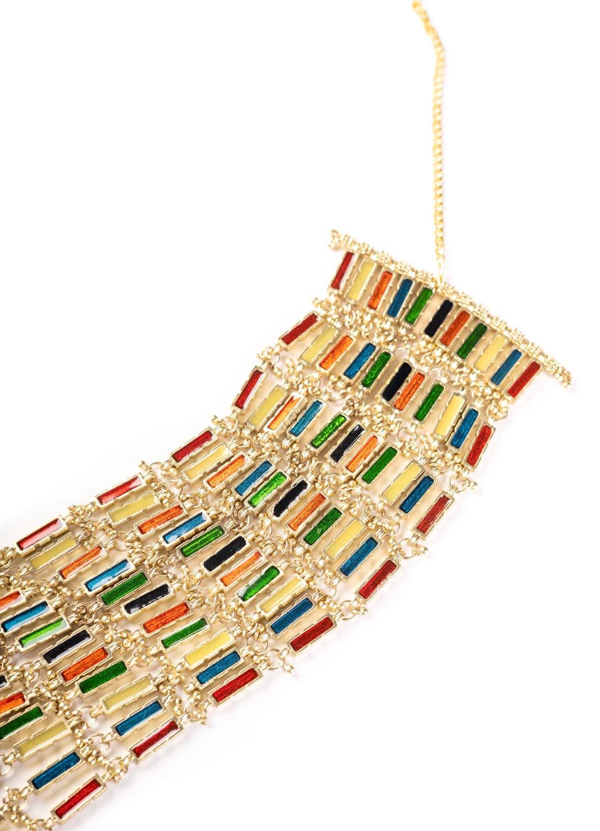 Gold Statement Choker Necklace