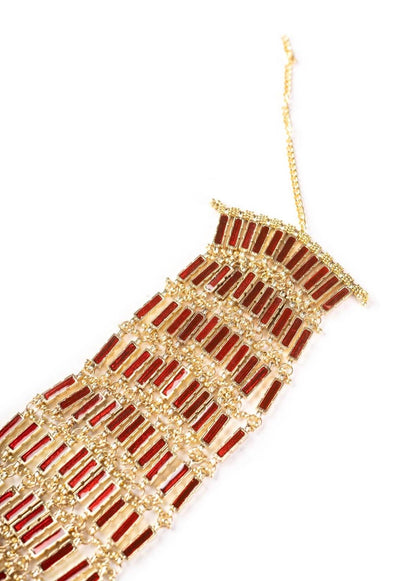 Gold Statement Choker Necklace