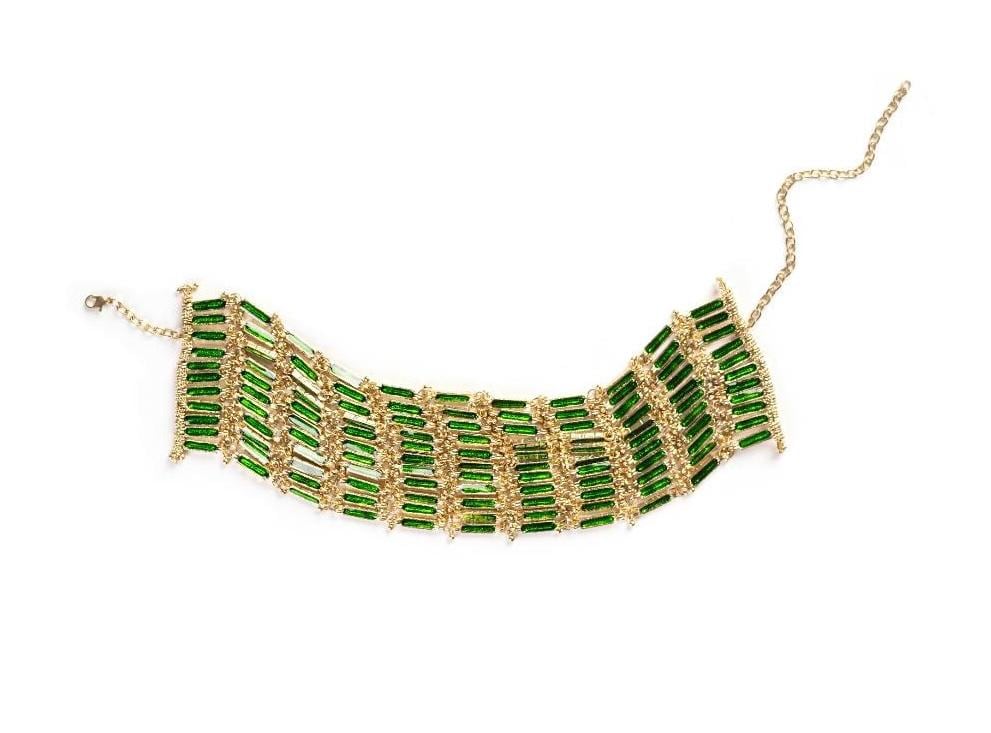 Gold Statement Choker Necklace