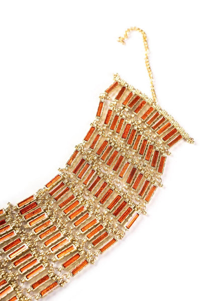 Gold Statement Choker Necklace