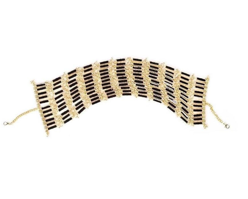 Gold Statement Choker Necklace