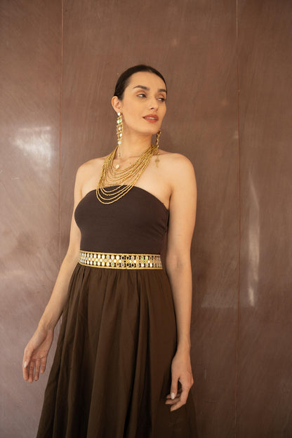 Gold Mirror Waist Belt, Bridal Waist Jewelry