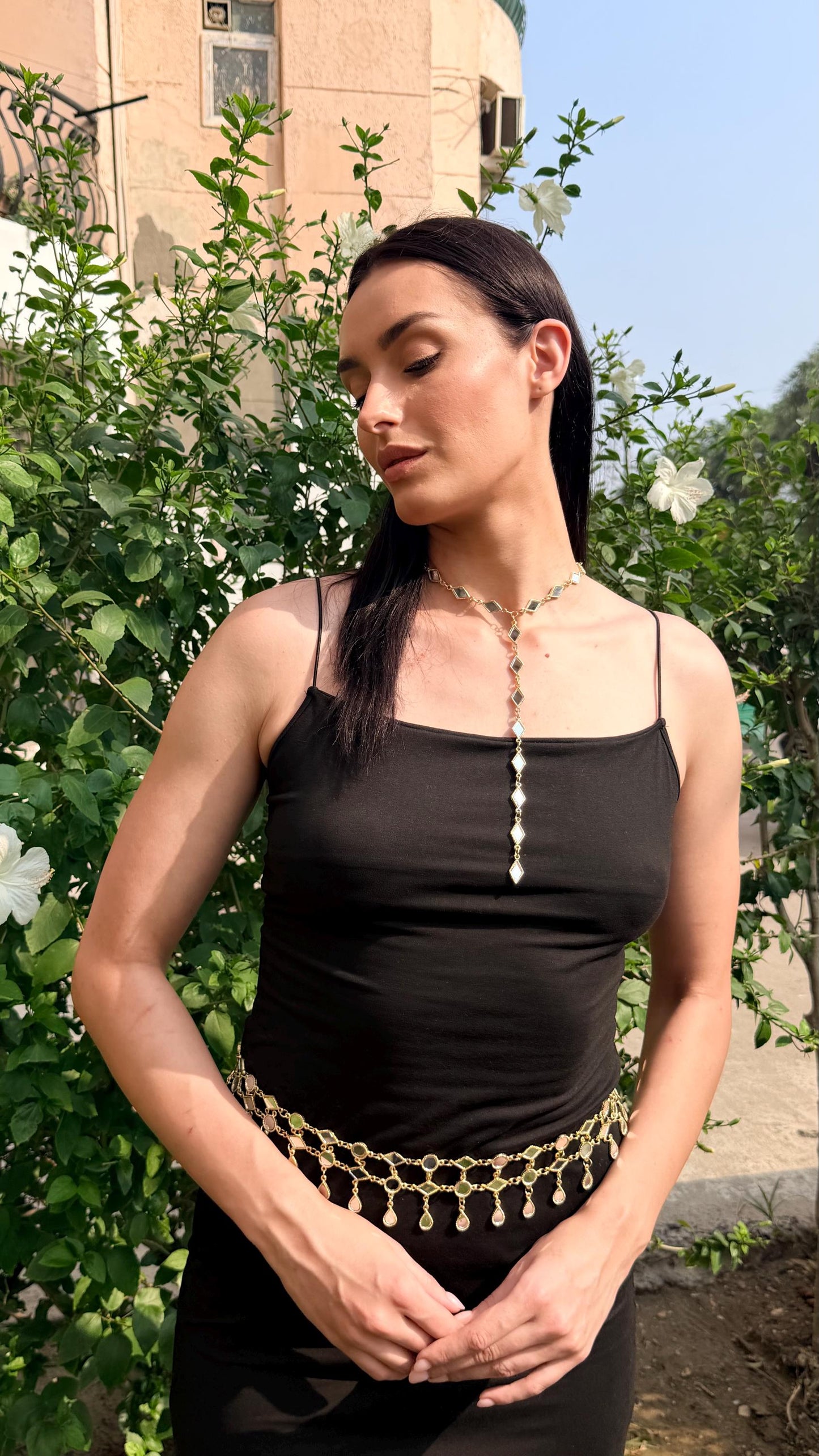 Handmade Mirror Waist Belt Kamarband Jewelry