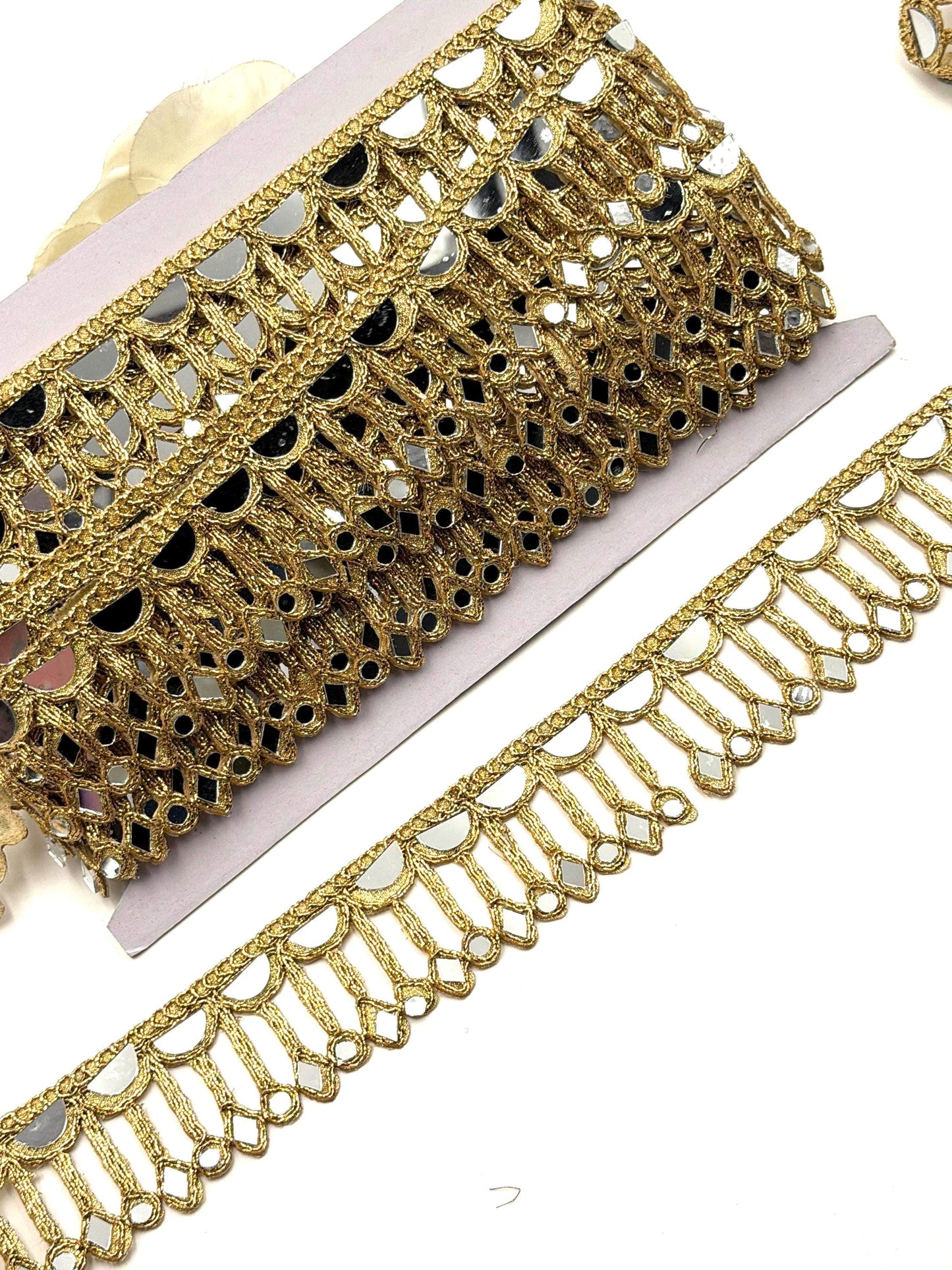 Real Mirror Tassle Hanging Crafting Ribbon