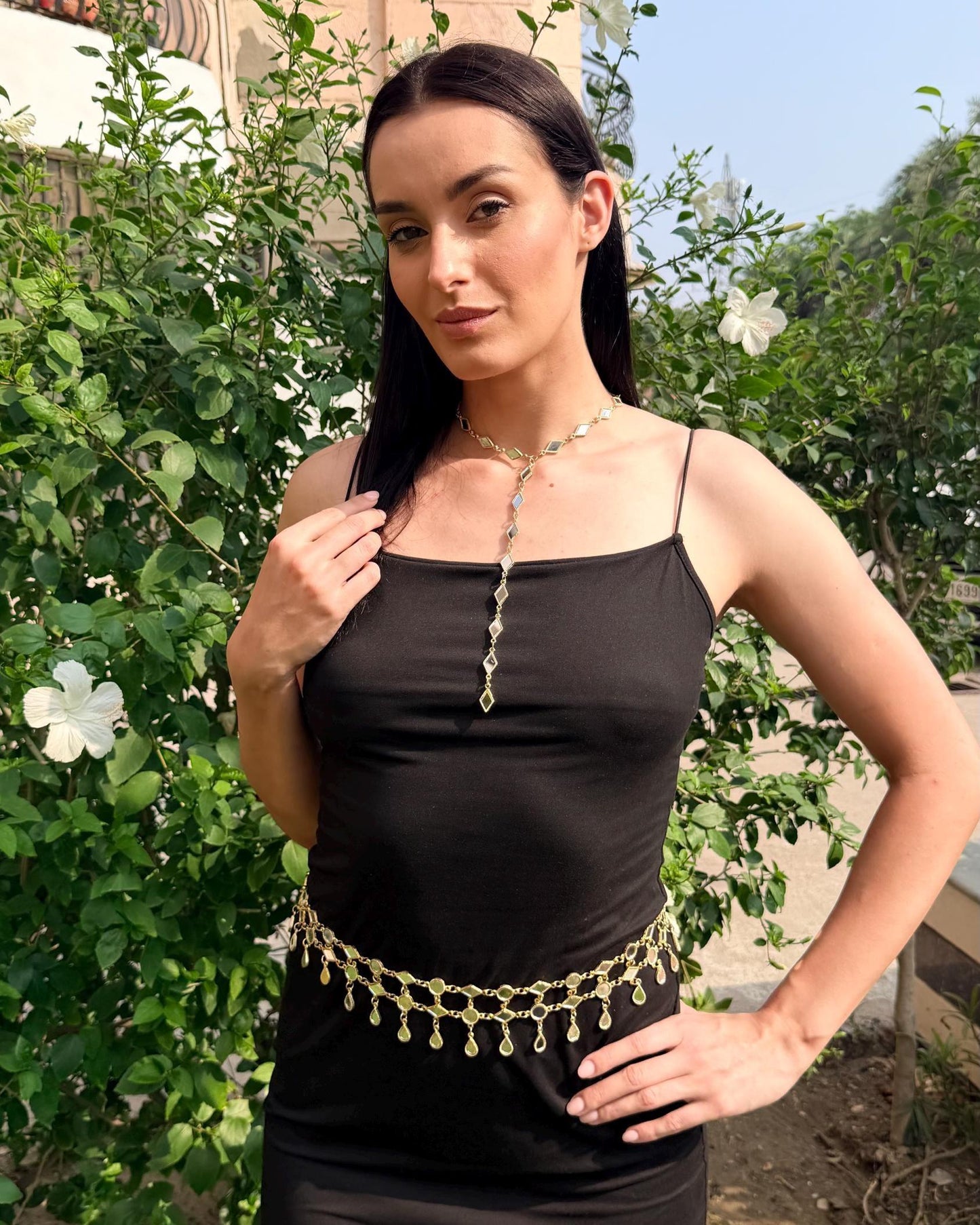 Handmade Mirror Waist Belt Kamarband Jewelry