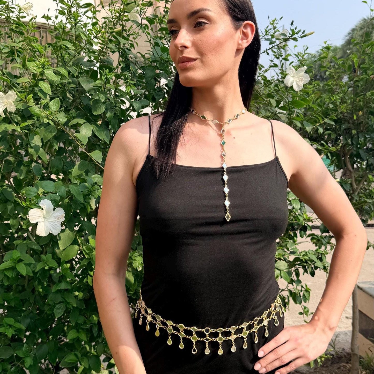 Handmade Mirror Waist Belt Kamarband Jewelry