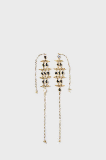 Elegant Silver Cascade Necklace Layered Drop Pendant