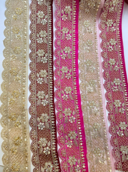 Scalloped Embroidered Lace Trim