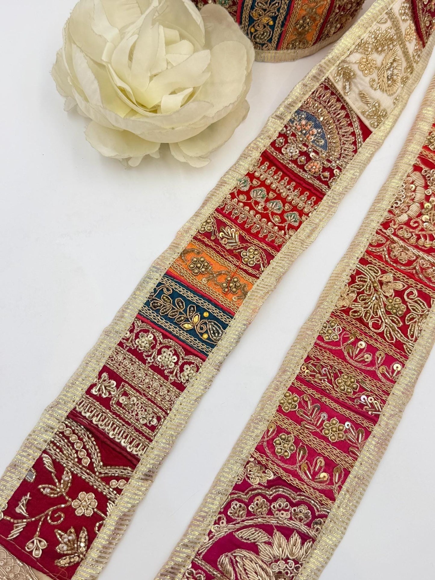 Vintage Patchwork Bridal Border Trim
