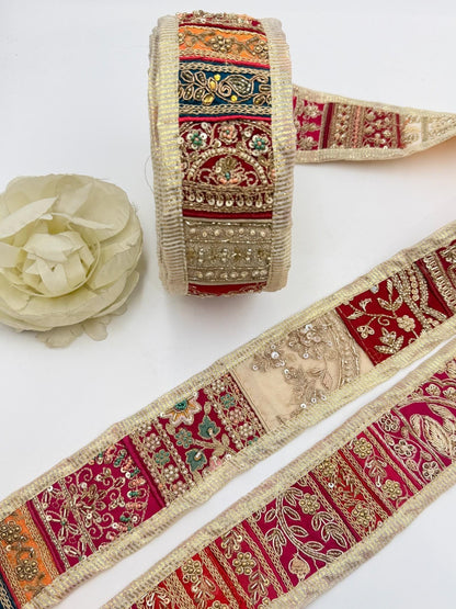Vintage Patchwork Bridal Border Trim