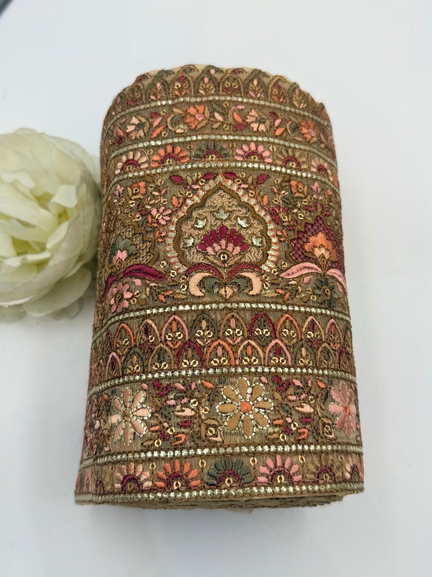 Handmade Indian Embroidered Border Trim