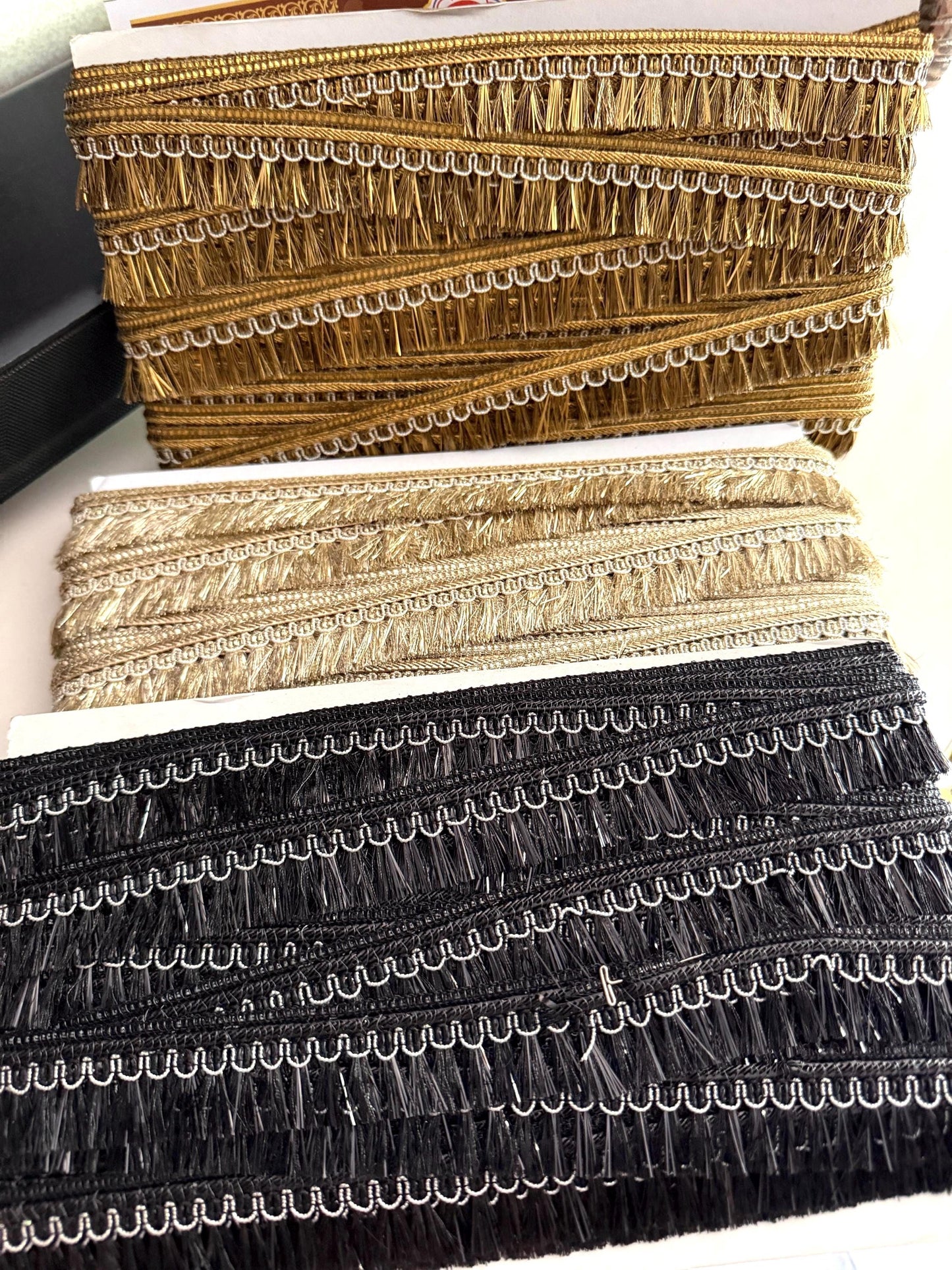 Metallic Fringe Trim – Decorative Tassel Braid