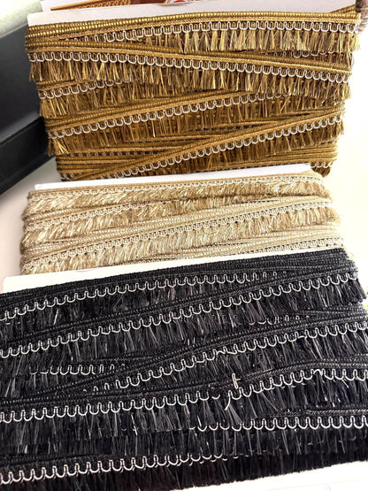 Metallic Fringe Trim – Decorative Tassel Braid