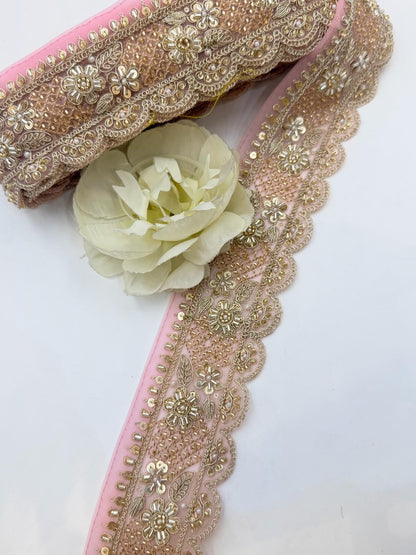 Scalloped Embroidered Lace Trim