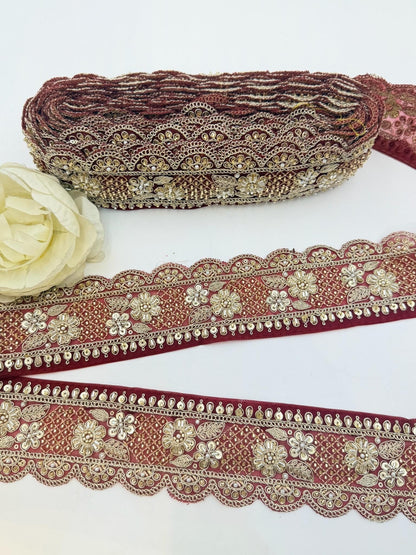 Scalloped Embroidered Lace Trim