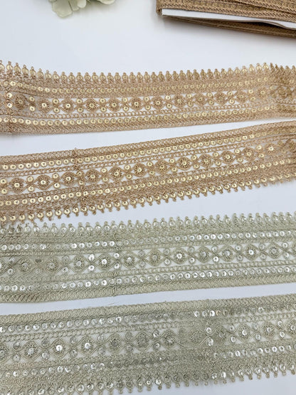 Champagne Gold Wedding Veil Trim