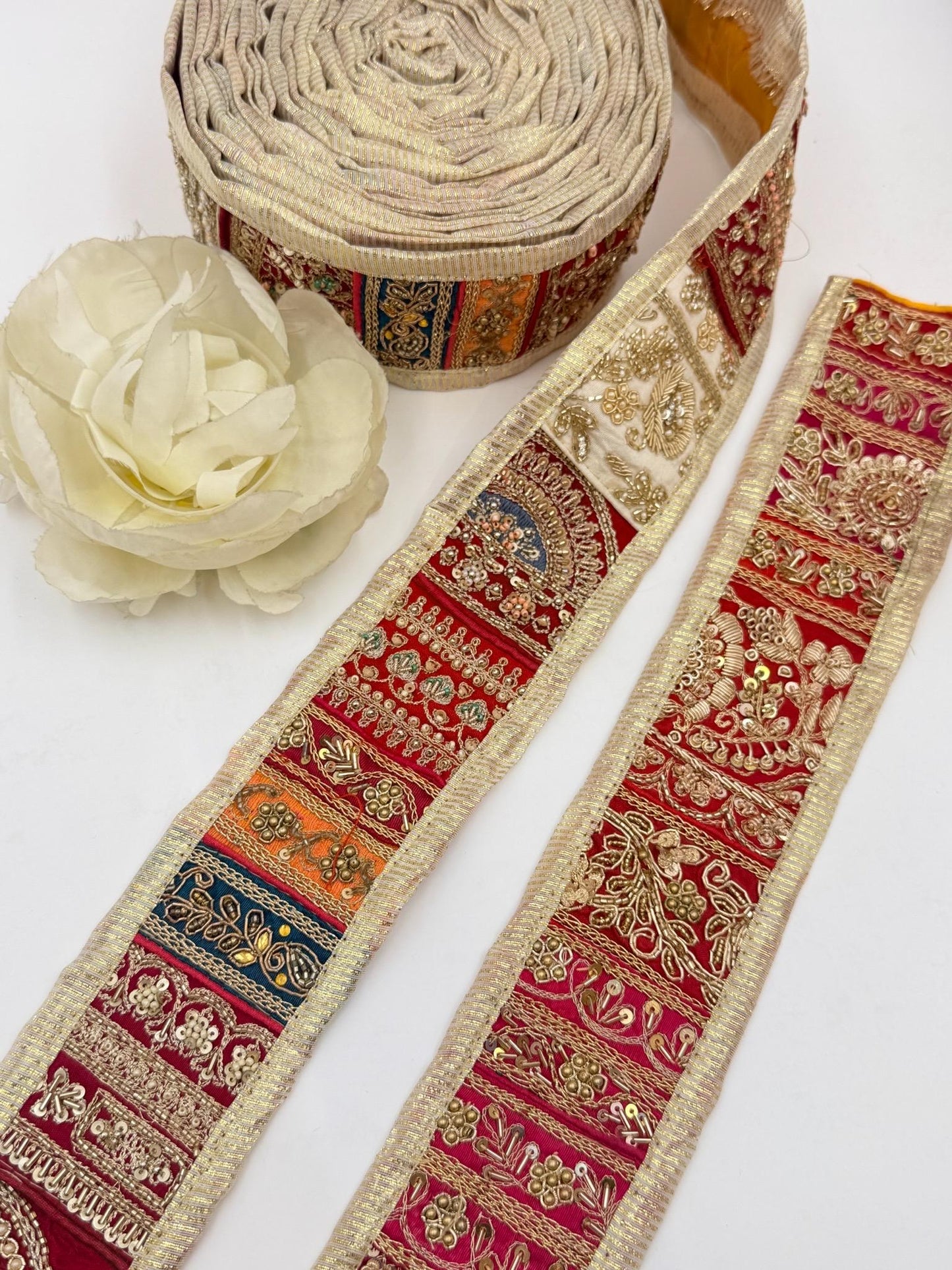 Vintage Patchwork Bridal Border Trim